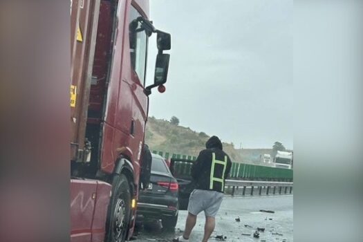 Trafic blocat pe A2! Coliziune gravă