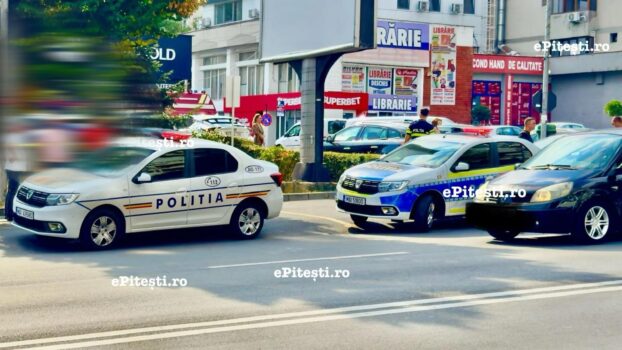 Tânăr de 26 de ani din Pitești, prins după o manevră periculoasă