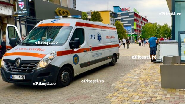 Bărbat în pericol în Centrul Piteștiului