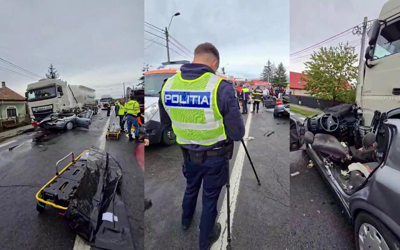 O familie din cartierul Prundu, distrusă într-un accident cumplit pe DN 7, lângă Bascov