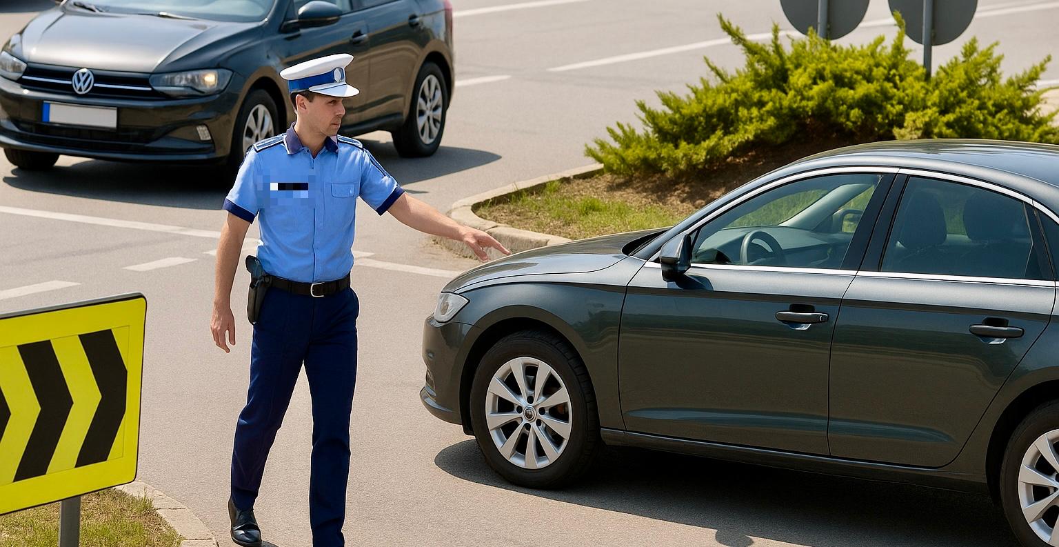 Un șofer a dat cu mașina peste un polițist! Ce a urmat e greu de crezut