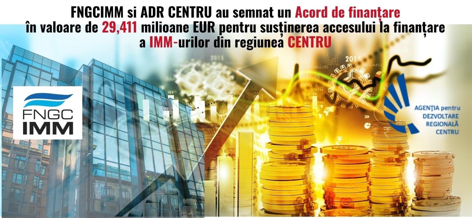 NOI INSTRUMENTE FINANCIARE PENTRU SPRIJINIREA IMM-URILOR DIN REGIUNEA CENTRU