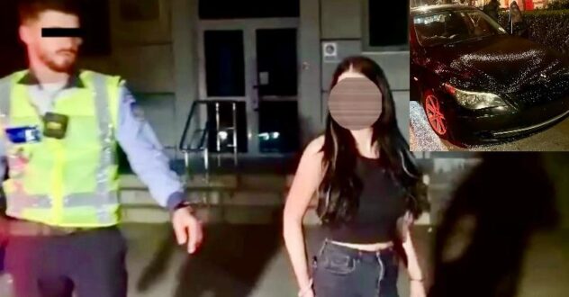 Tânără din Pitești, surprinsă conducând ilegal un BMW!