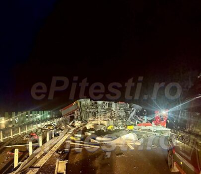 Mașină de Pompieri, praf pe DEX, Pitești-Craiova! News ALERT! Exclusiv
