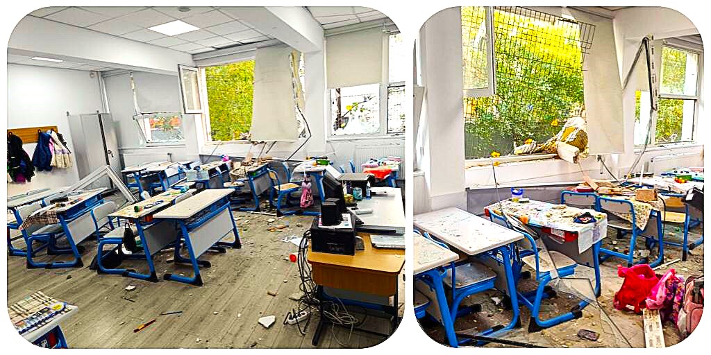 Liceu distrus de explozia de la bloc!