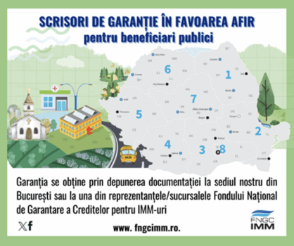 FNGCIMM oferă scrisori de garanție pentru beneficiarii AFIR