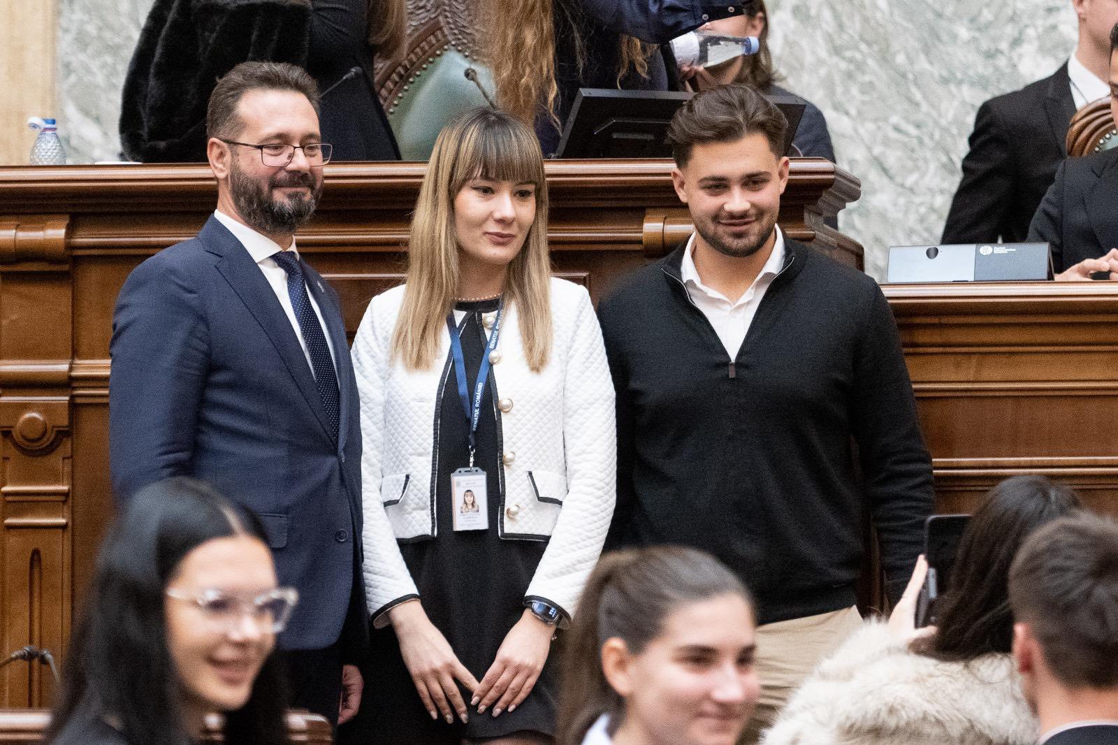 Mihai Coteț și studenții