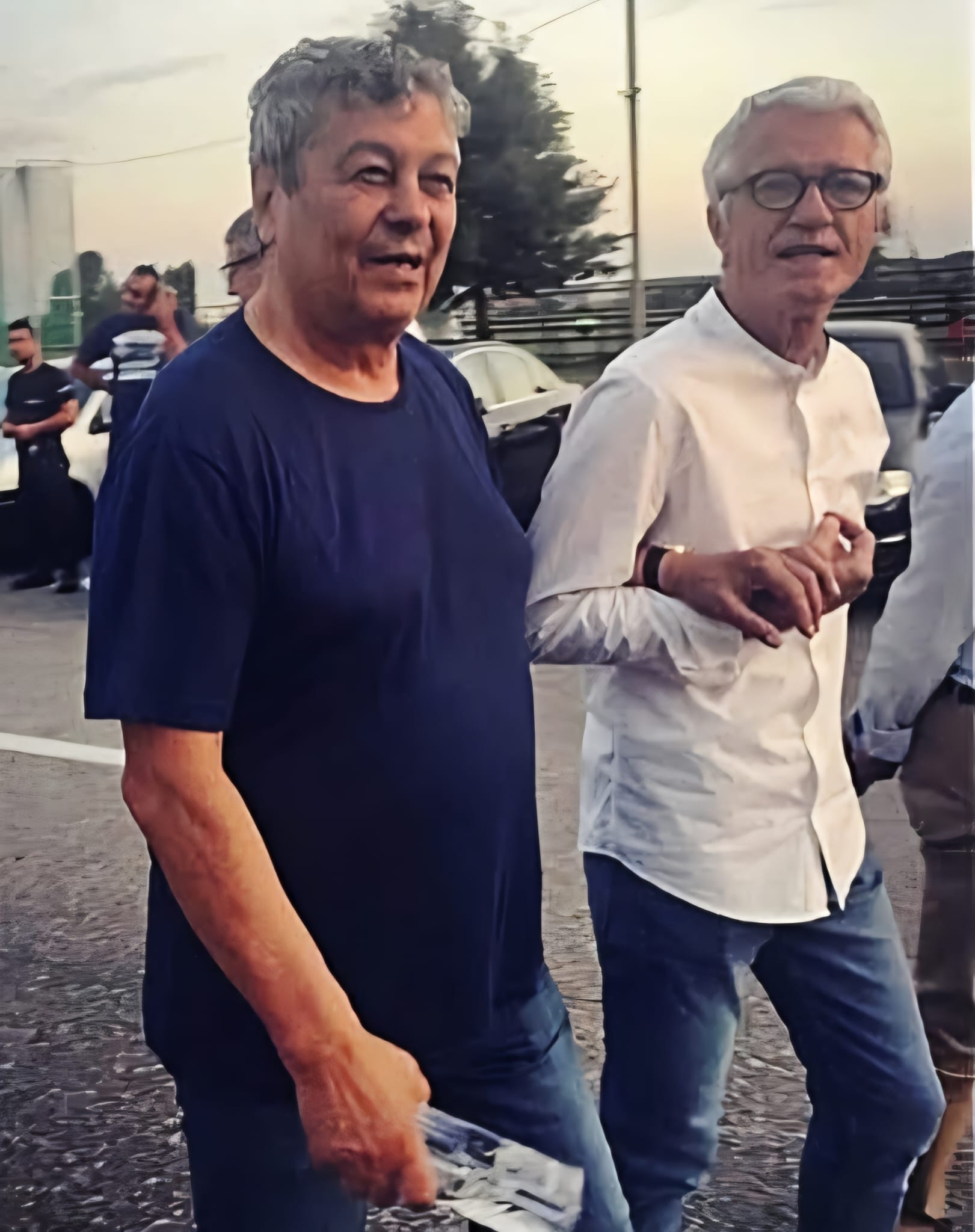 Victor Jigman și Mircea Lucescu