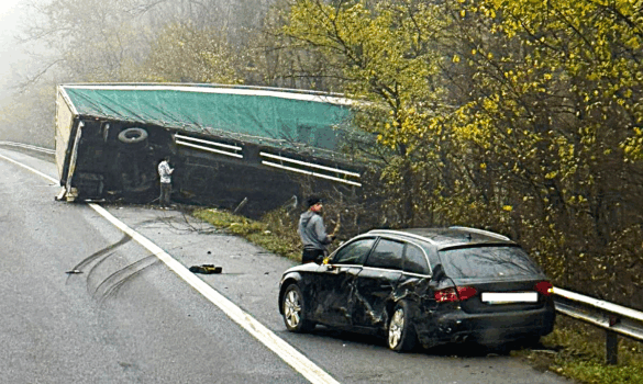 Ultima oră! Un mastodont a făcut prăpăd pe Autostrada A1