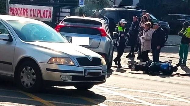 Pitești. Accident grav, în Centru: Un om lovit de mașină