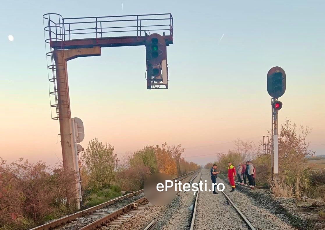 Accident feroviar grav! Persoană decedată într-un mod brutal, în Argeș