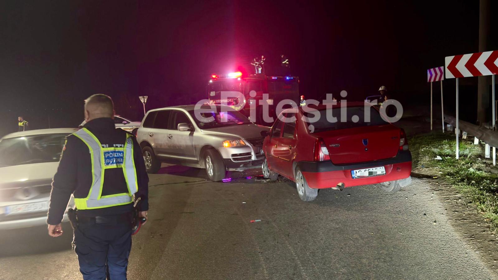 Accident grav - frontal, lângă Pitești!