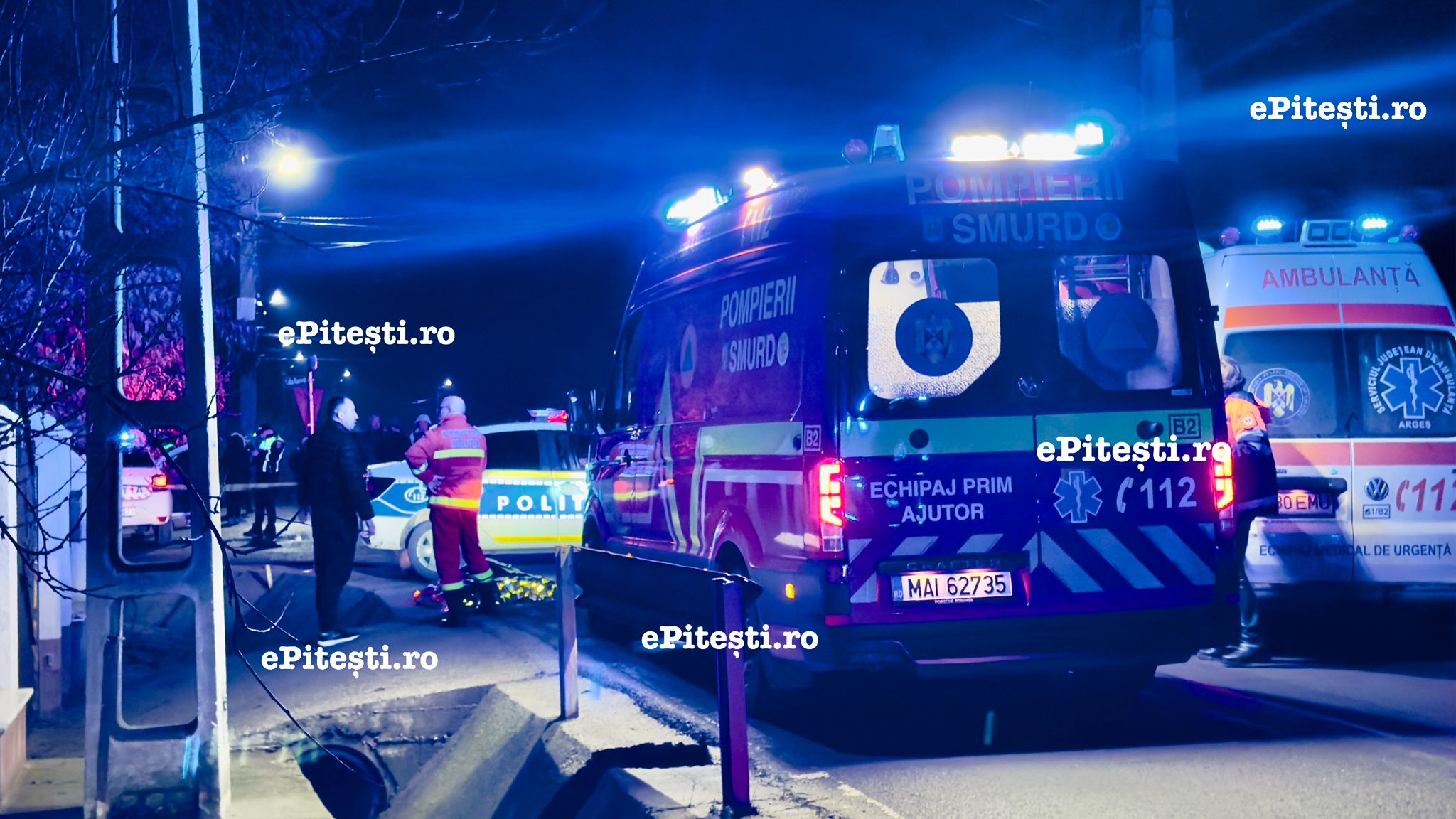 Accident cumplit în Argeș: Pieton moartă, tânără grav rănită