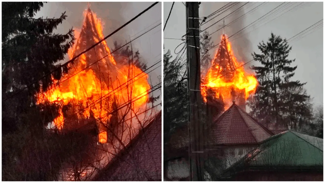 Incendiu la o biserică din satul Luncani!