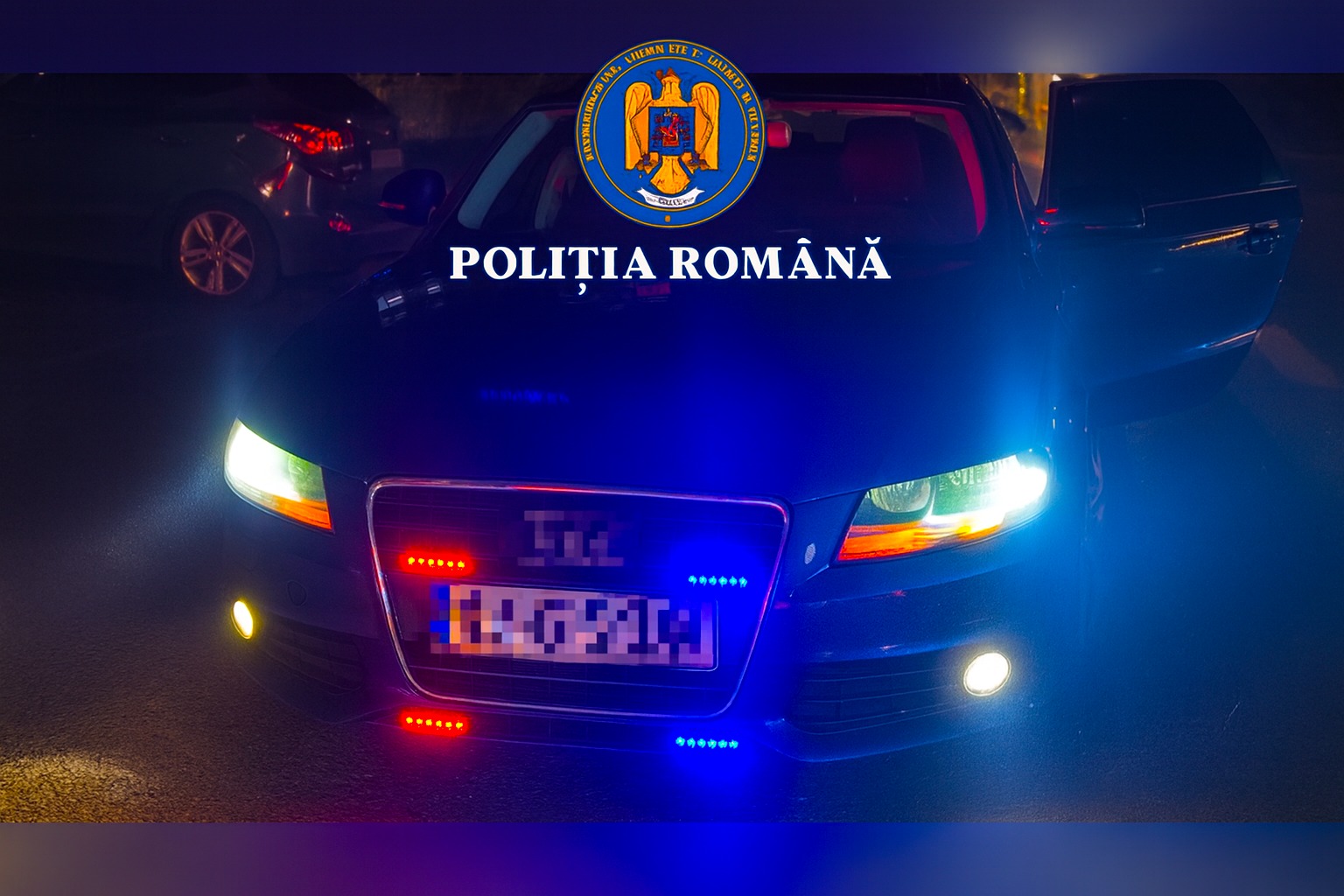 Atenție, „șmecher” în trafic! „Polițist” la 18 ani, prins de colegii de la Rutieră pe DN7