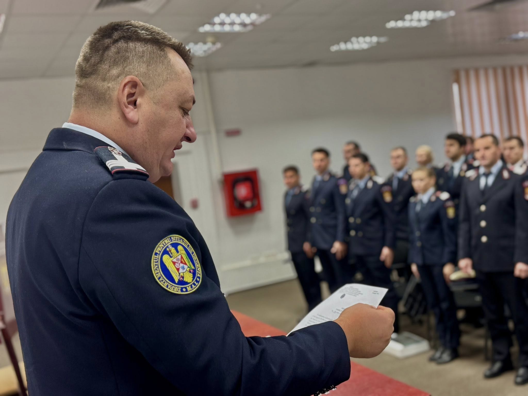 Inspectorul-șef, colonel Berevoescu Nicolae Alin