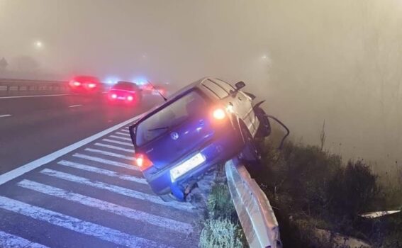 Accident cum rar vezi pe A1, lângă Pitești