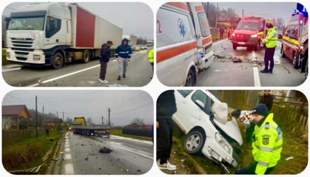 Accident deosebit de grav la Drăganu, pe DN 7