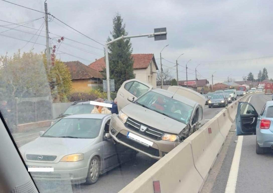 Accident rar, pe DN 73 Pitești-Mioveni!