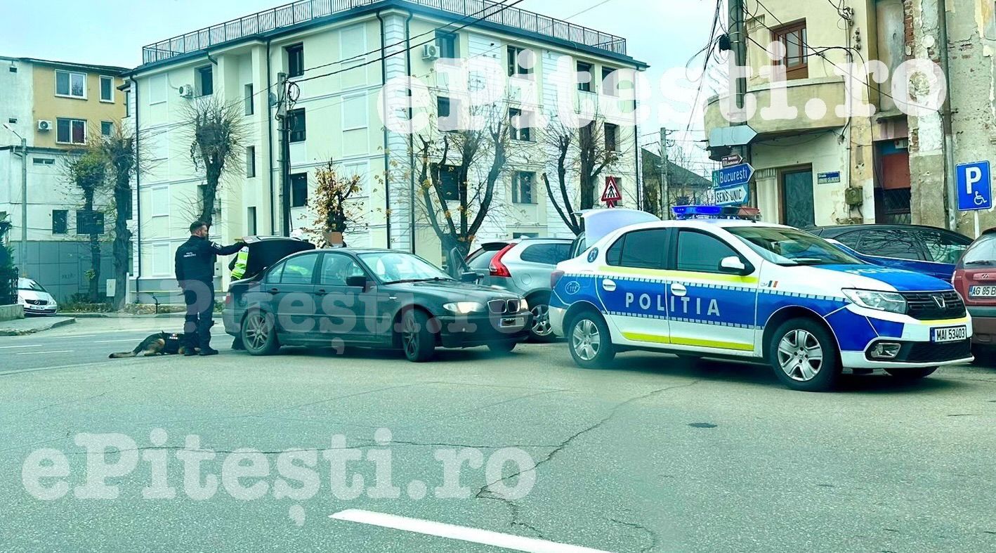 Exclusiv: Tânăr cu BMW controlat de droguri in Pitești!
