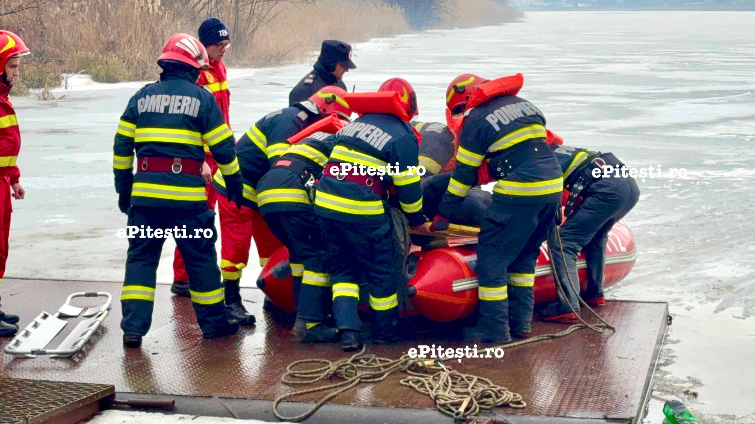 Poliția Argeș, oficial: Identitatea bărbatului înecat în râul Argeș