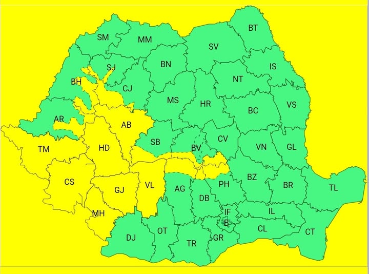 Argeș: Informare meteo