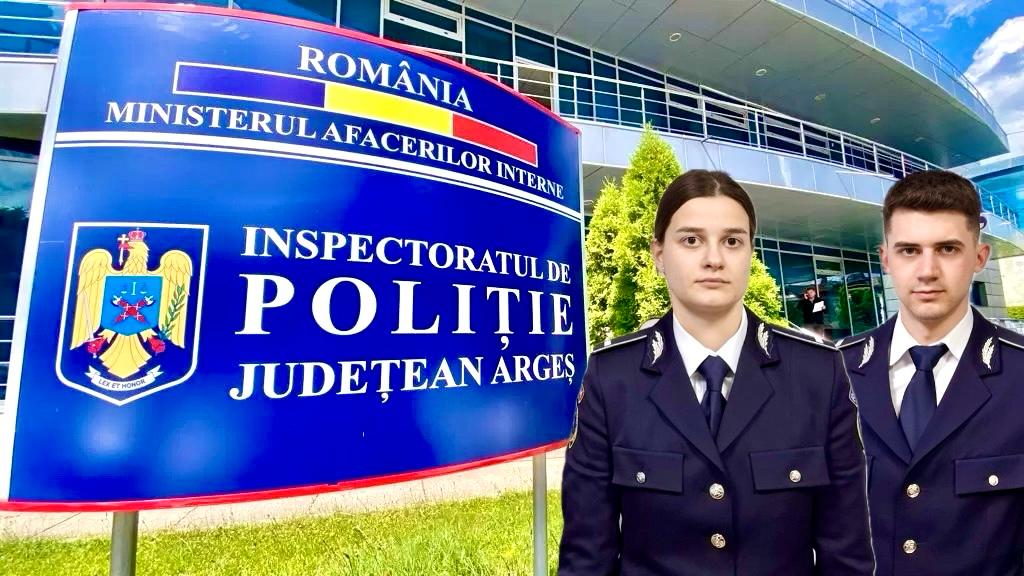 IPJ Argeș își întărește forțele! Doi tineri polițiști, rezultate excelente