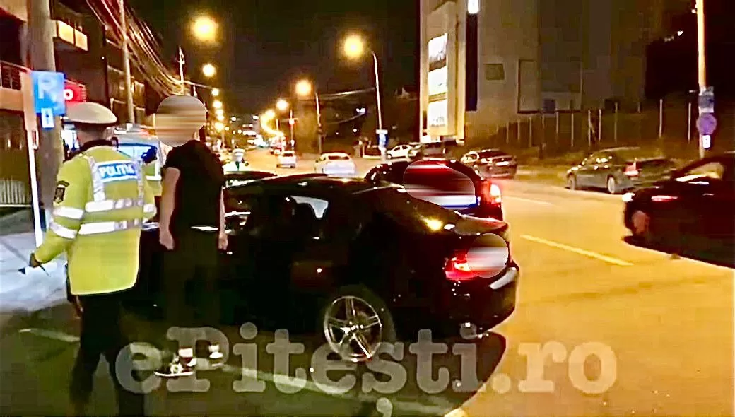 Pitești: Șofer de 22 de ani, sancționat pentru comportament agresiv în trafic