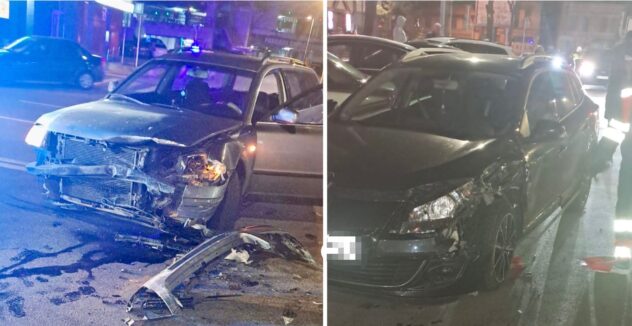 Accident grav în Pitești! Două mașini praf!