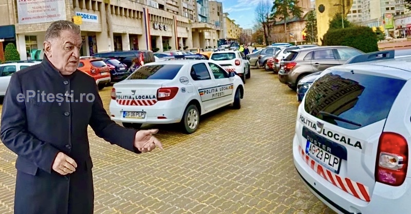 Pitești. Primarul Gentea, despre amenzile din Piața Vasile Milea: „Poliția Locală își face datoria”