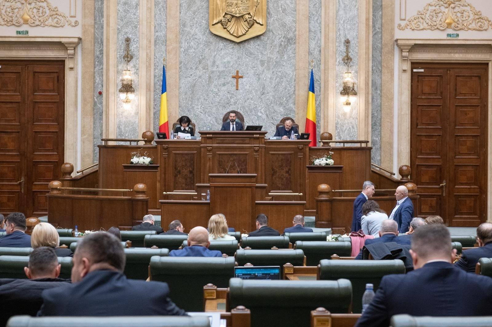 Mihai Coteț, ședință Senat