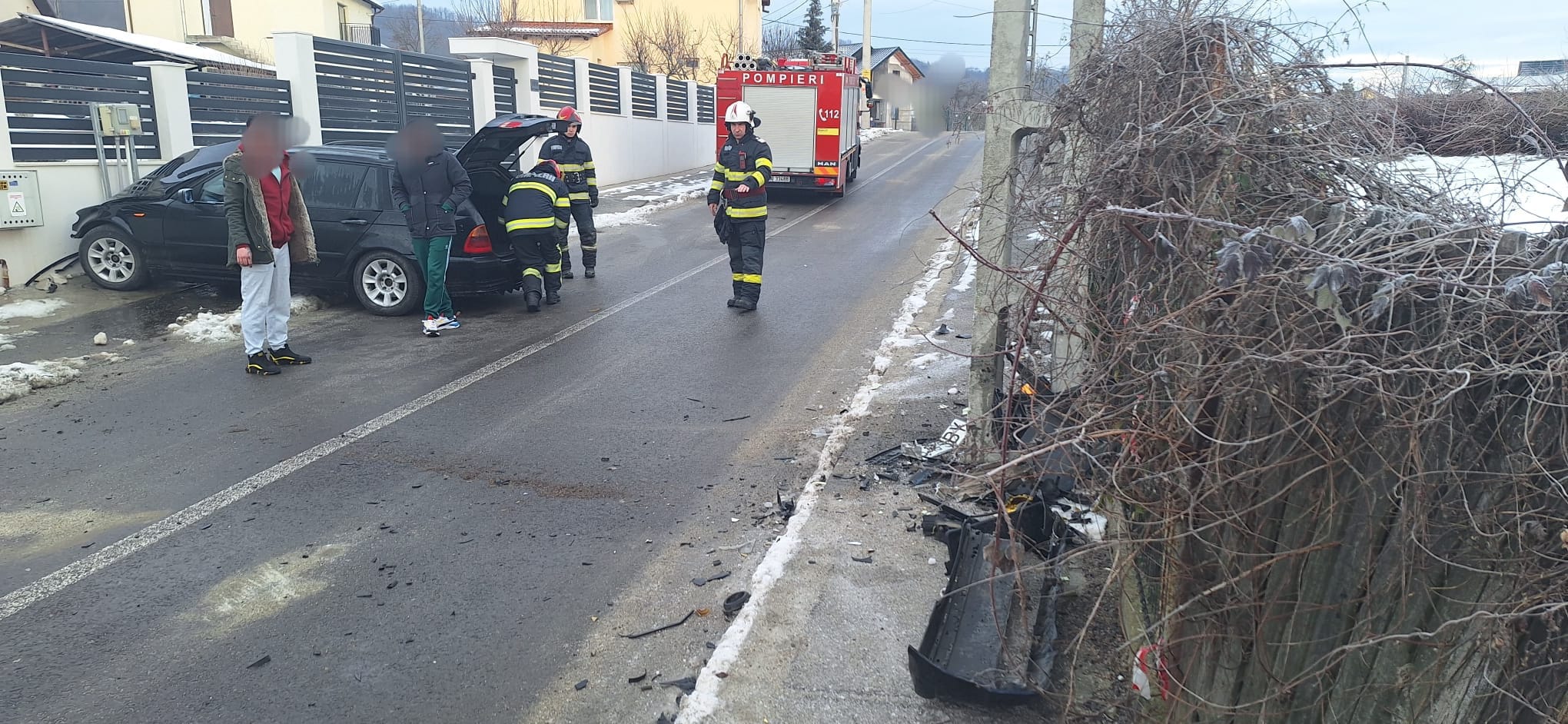 Argeș: Mașină scăpată de sub control în Mărăcineni