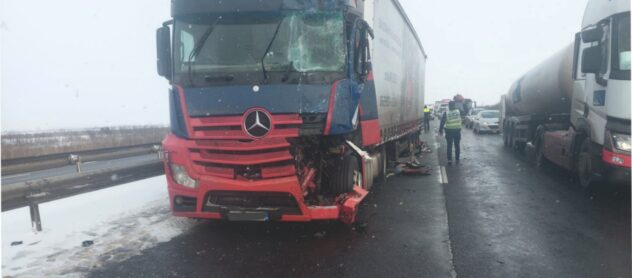 Accident pe Autostrada A1: Blocaj spre București
