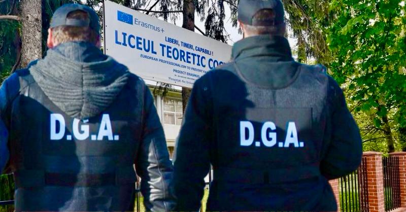 Ofițerii DGA, activități educative în Liceul Teoretic Costești, Argeș