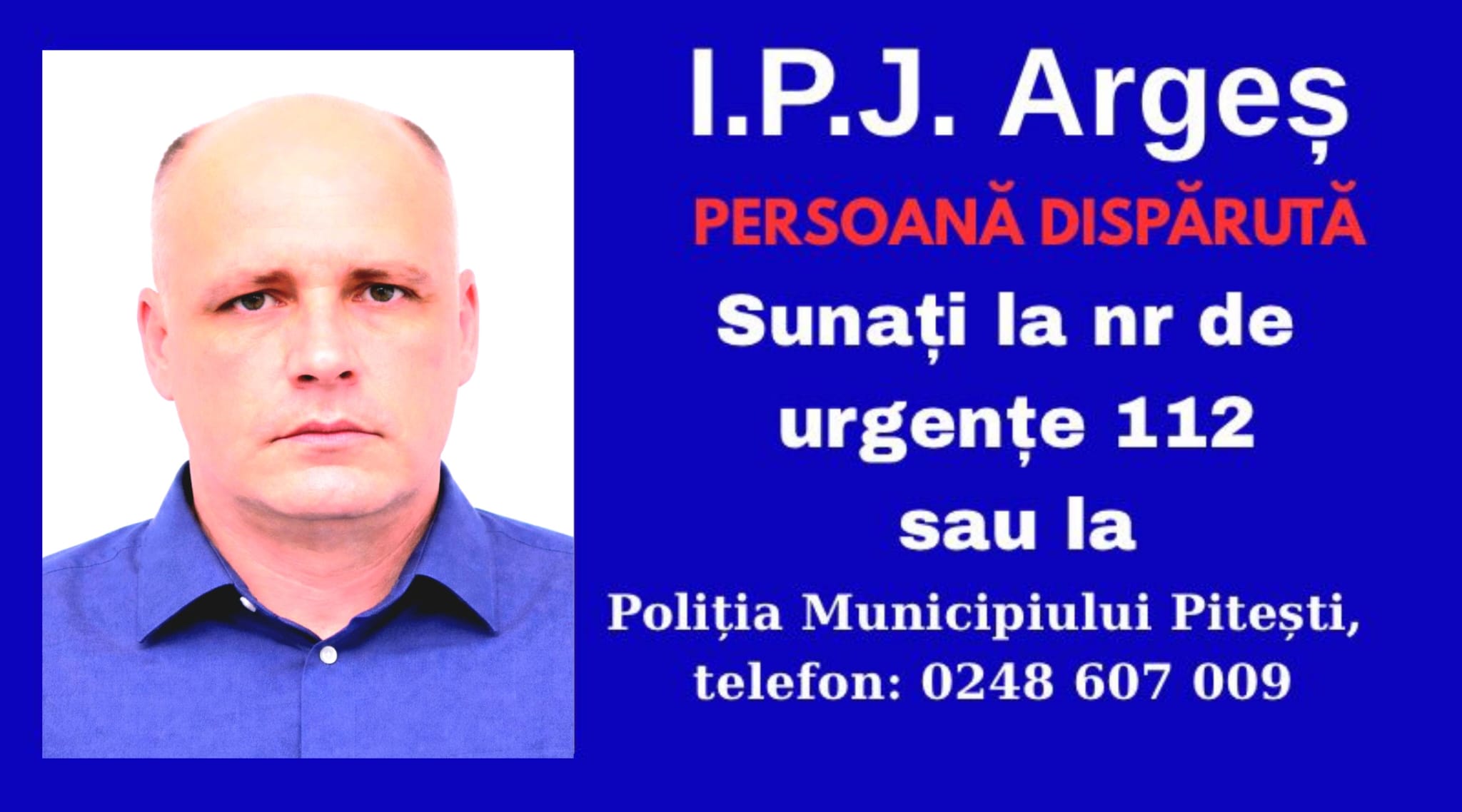 Bărbat dispărut