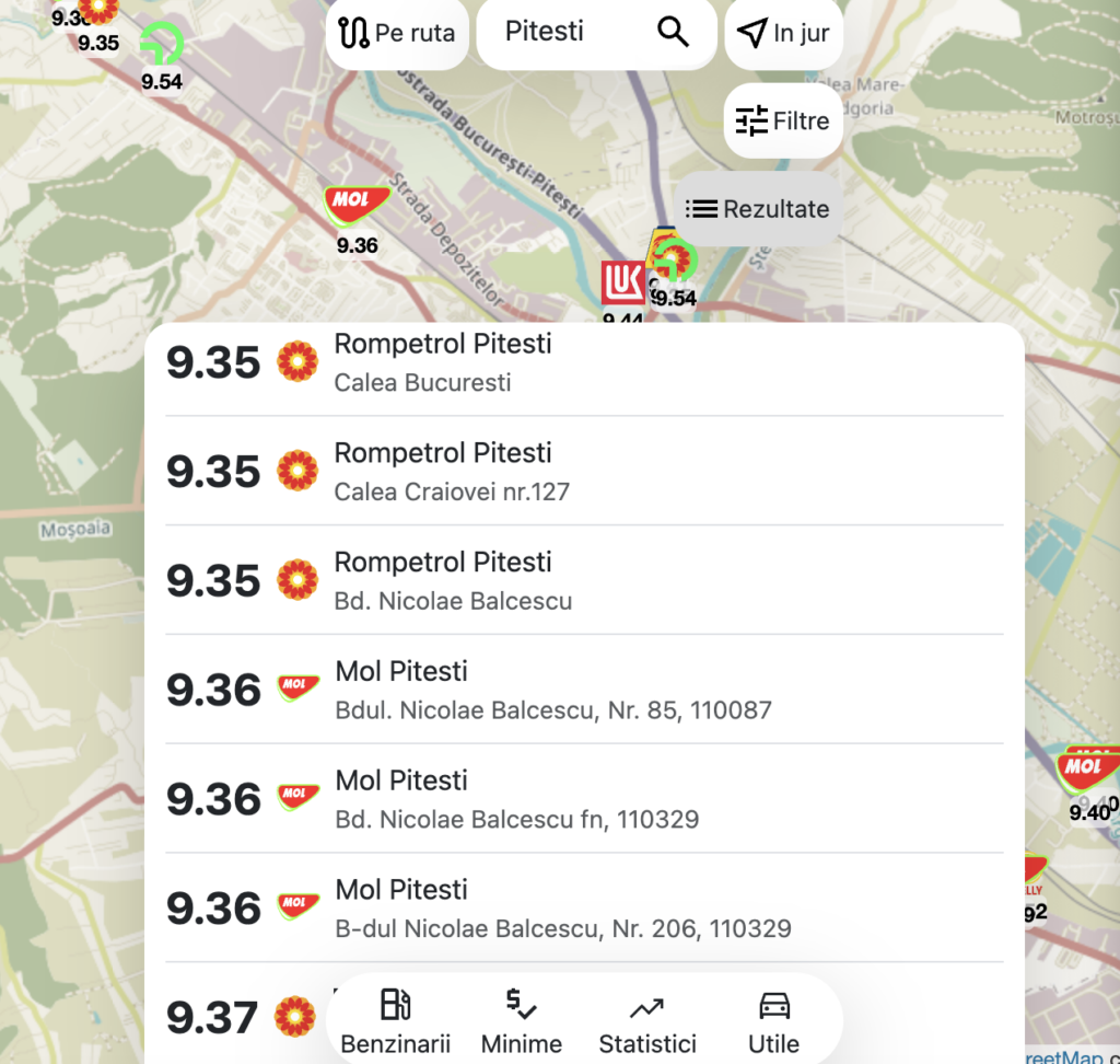 Preț motorină