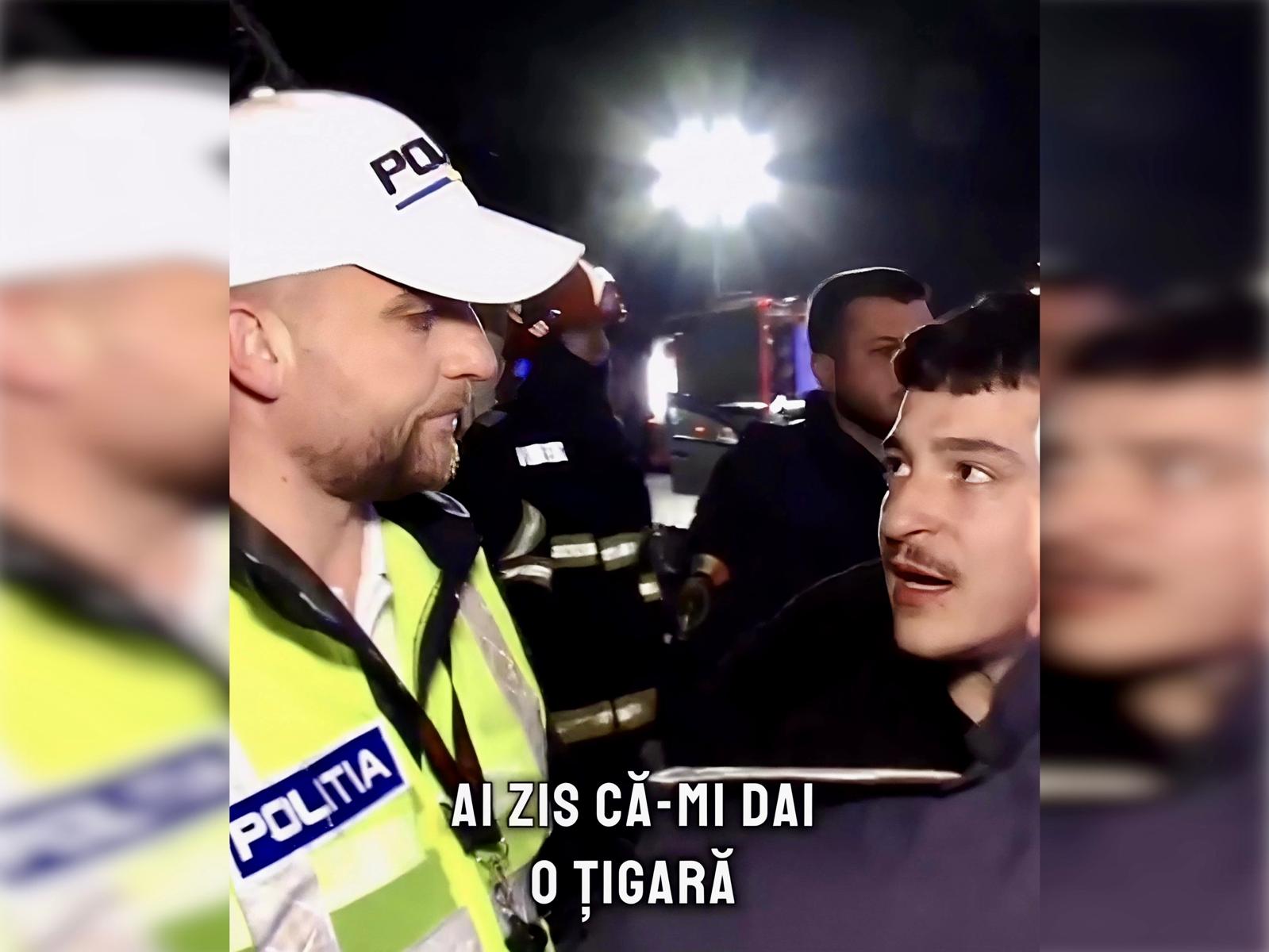 Tânăr BMW prins de polițiști