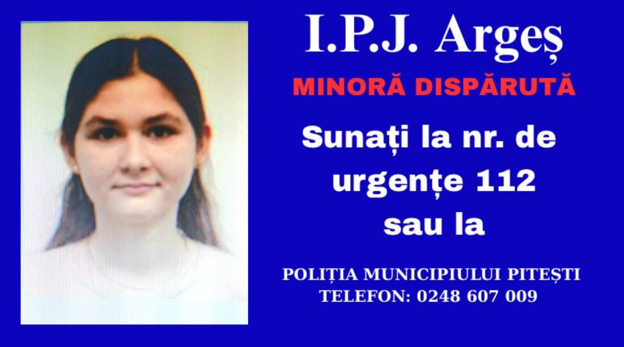 Fată dipărută
