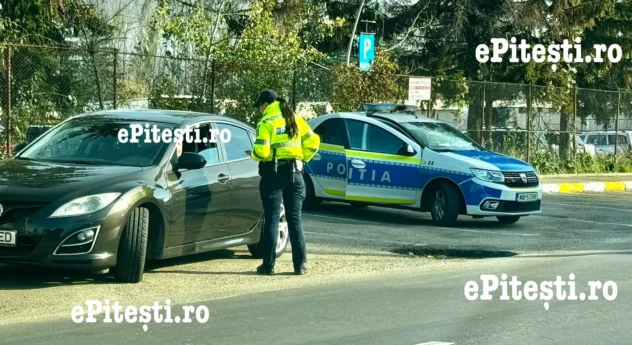 Scandal în trafic: Șofer amendat după ce s-a certat cu o polițistă