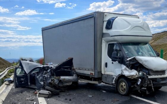 Accident deosebit de grav pe DEX 12, spre Pitești