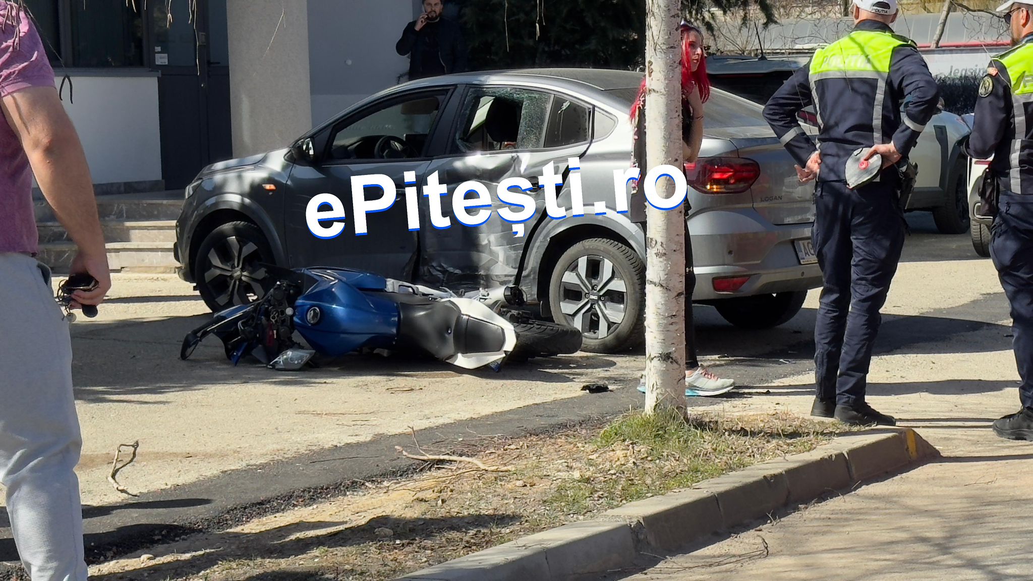 Accident deosebit de grav cu motociclist în Pitești!