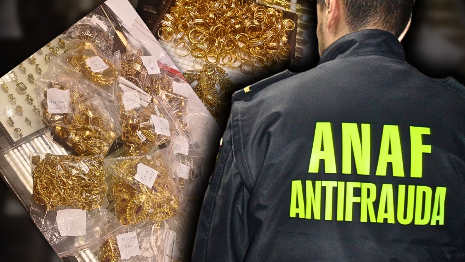 ANAF, captură uriașă: 32 kg de aur și argint, de peste 12 milioane lei