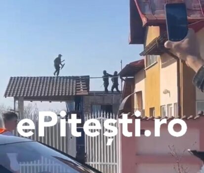 Argeș: bărbat înarmat cu sabie, împușcat după ce a atacat luptătorii SAS – imagini exclusive