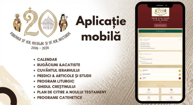 Parohia Sfântul Ier. Nicolae și Sfântul Ier. Nectarie din Pitești lansează propria aplicație mobilă