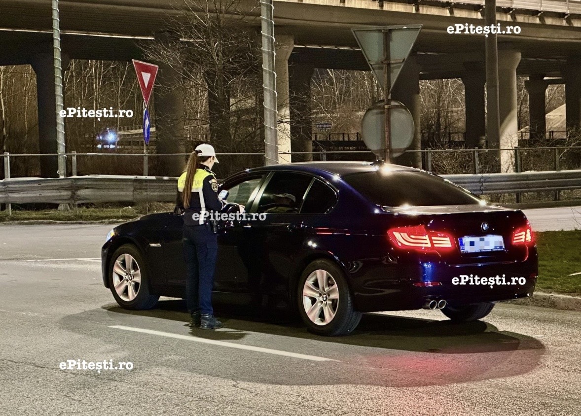 Pitești. Sfidare totală! A fost prins cu infracțiuni grave de mai multe ori în aceeași seară!