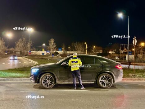 Piteștean prins cu 176 km/h prin Mioveni!