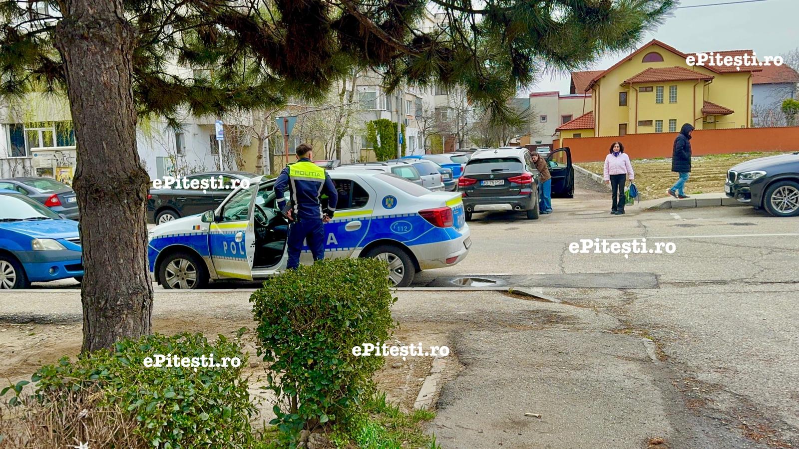 Soț și soție beți, scandal monstru într-un cartier din Pitești - Imagini exclusive