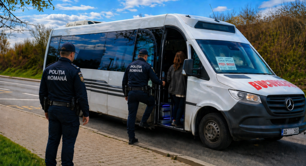 Argeș. Control fulger al Poliției: Șofer de maxi-taxi prins mort de beat