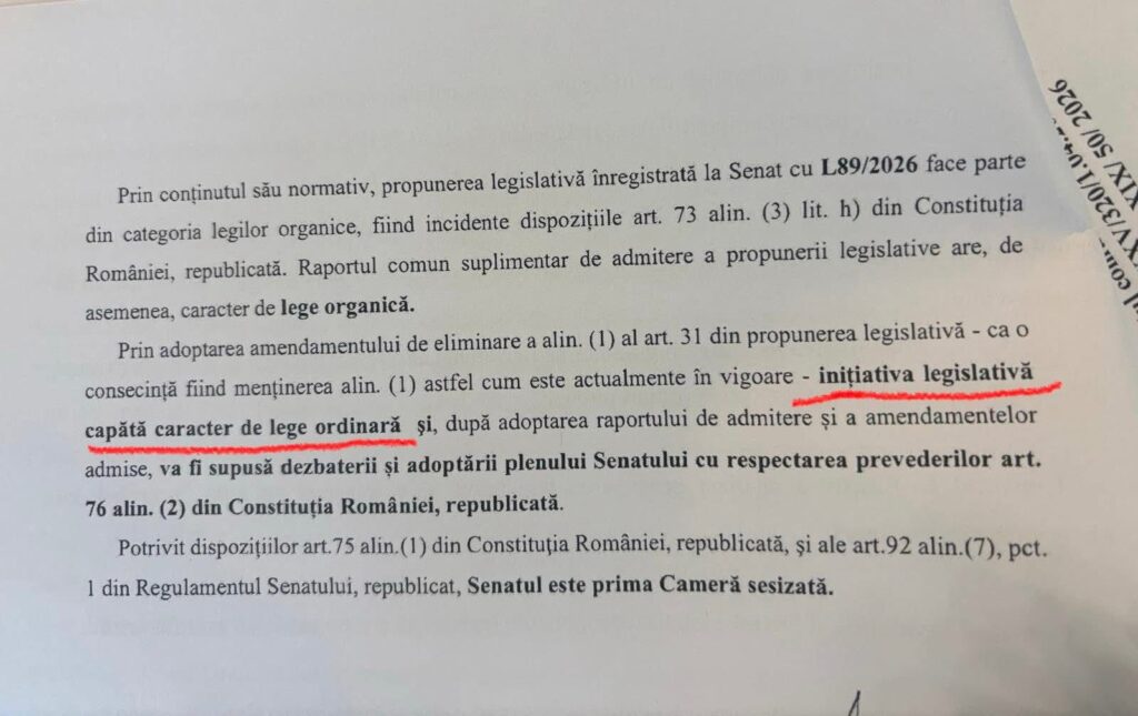 Mihai Coteț: Adevărul din Senat, cu documentul pe masă