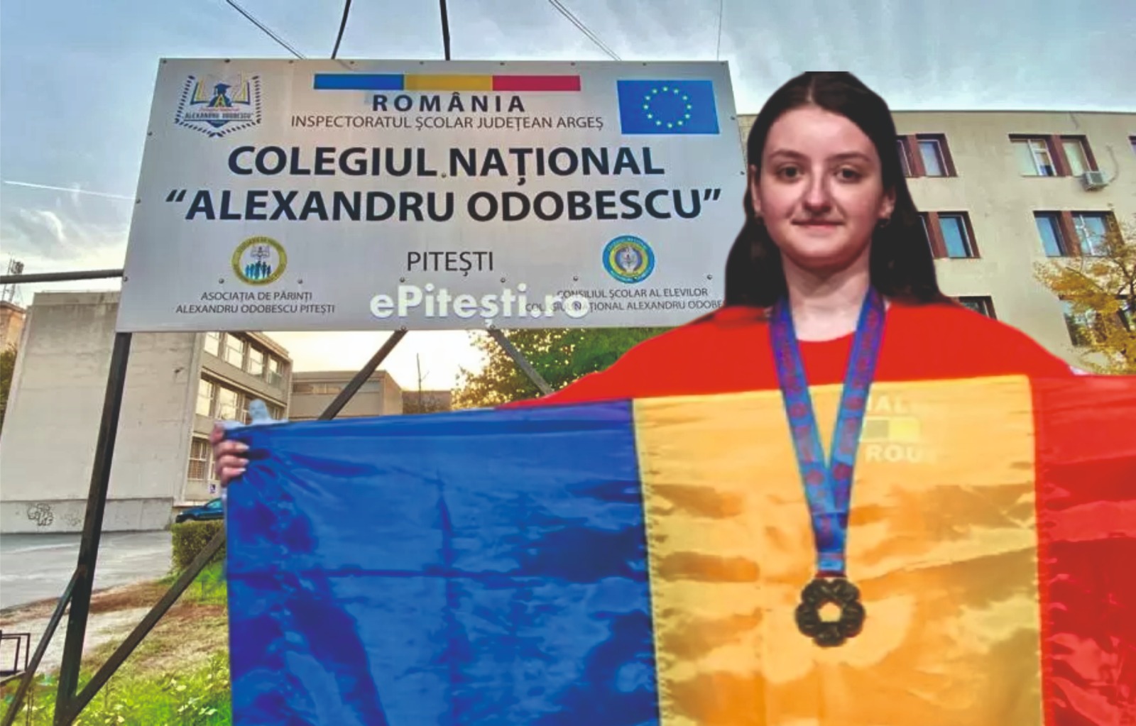 Pitești. Povestea elevei de aur care a făcut istorie. Cine este Mălina, tânăra de la „Odobescu” care a cucerit Europa
